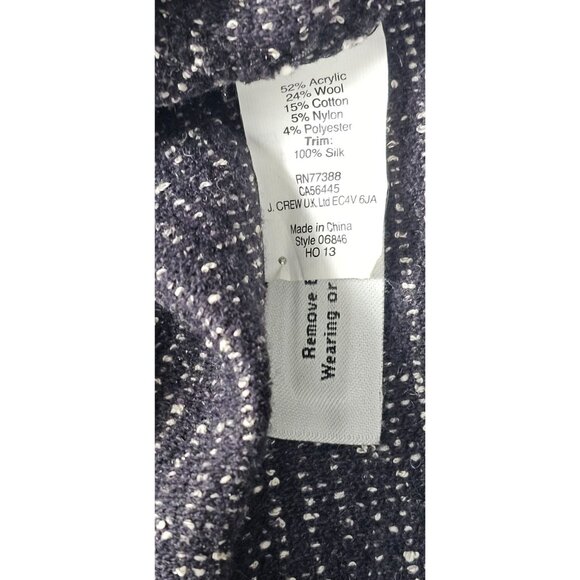 🛍️ J. Crew Black & White Tweed A-Line Dress - Women's 2 - Picture 7 of 10